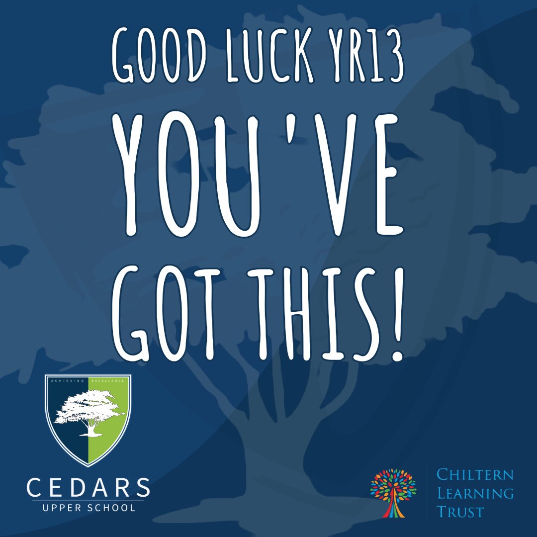 Good luck to our fantastic Year 13 students with your exams! @chilternlt @linsladeschool @LoveLeightonBuz @LoveLeightonB #school #exams #goodluck
