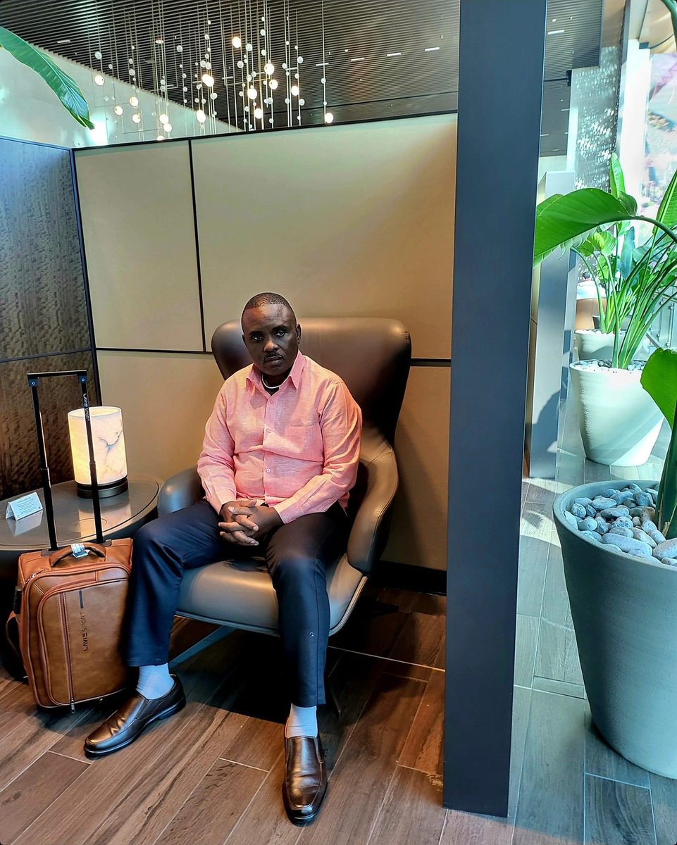 At Doha International Airport, Qatar, enroute to Entebbe. Quite thrilled to be headed back home. Thanks for your prayers. God bless you all, dear friends.