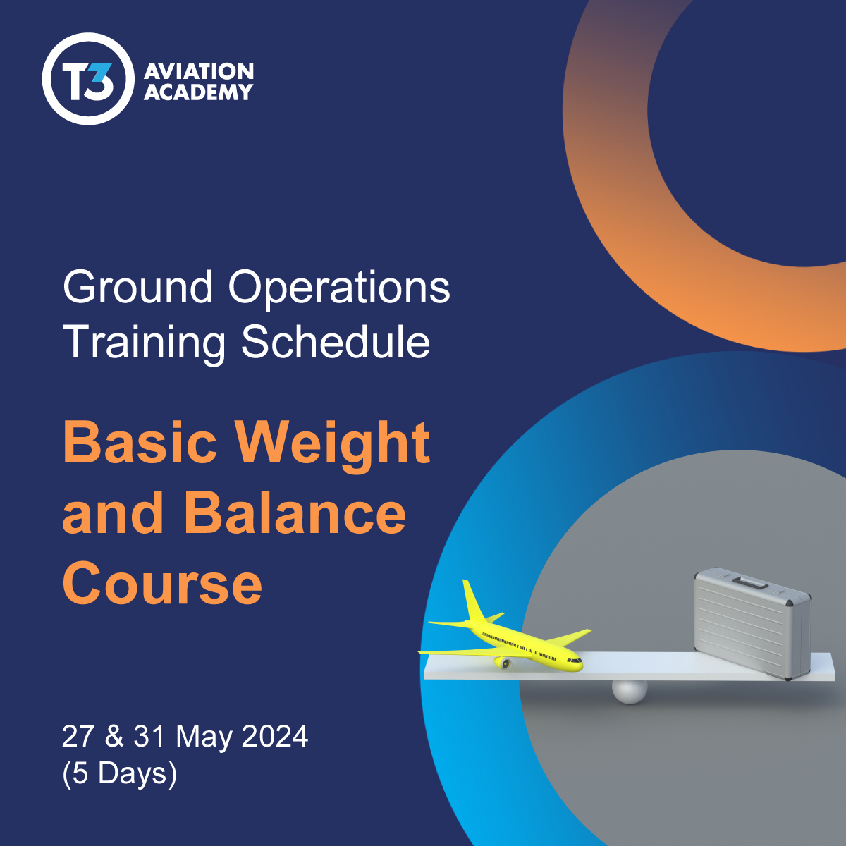 Book your seats now! ​

Contact +971 56 118 4524 or GOT_Care@t3a.academy for more information. ​

#t3aviationacademy #groundoperations #groundtraining