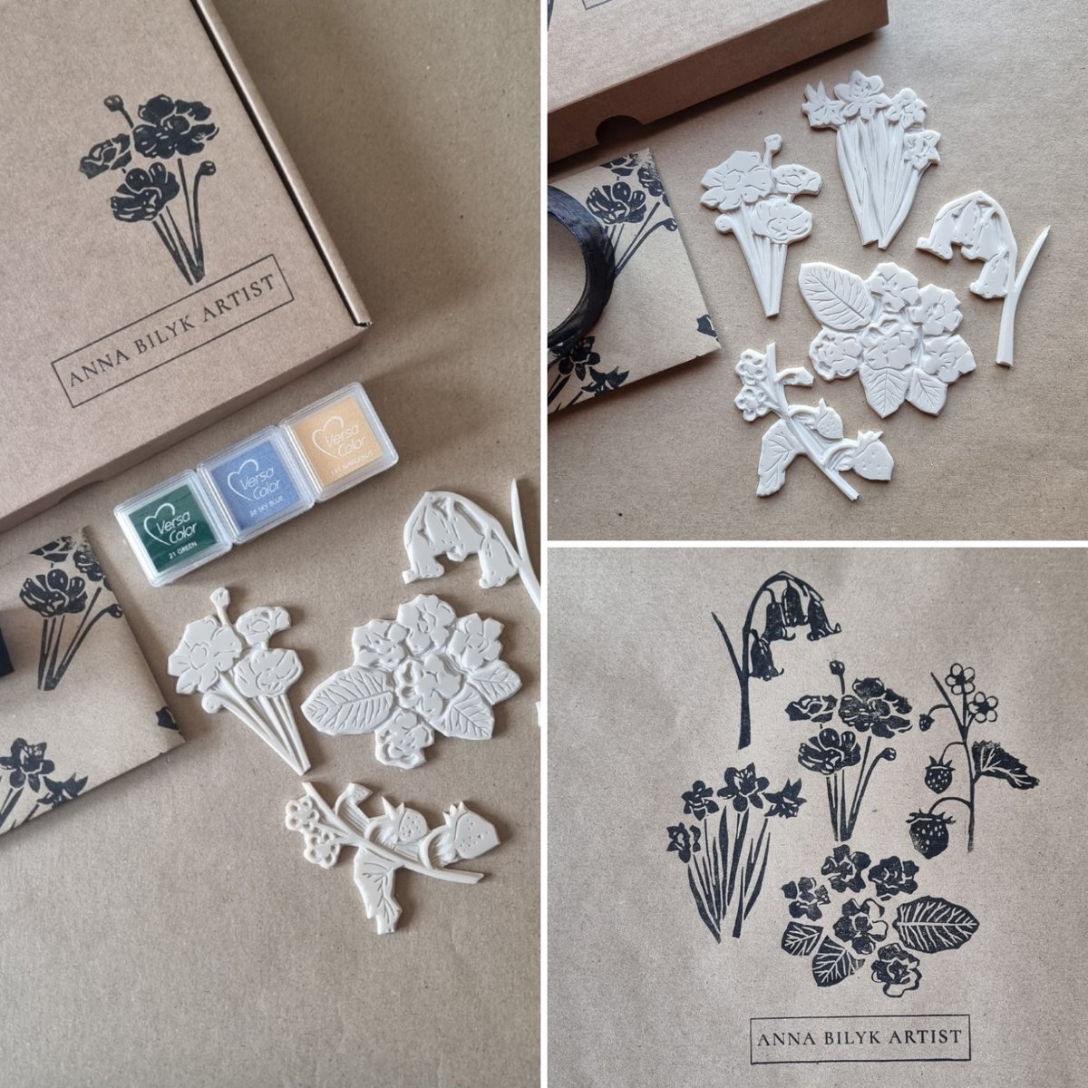 Spring feels like it's definitely here - this is my Spring Flowers Kit !!! They are so pretty once stamped & I just love the Strawberry Plant 🍓 - stamps also available individually over at : thebritishcrafthouse.co.uk/product/spring… @BritishCrafting #EarlyBiz #shopindie #ukgiftam #stamps