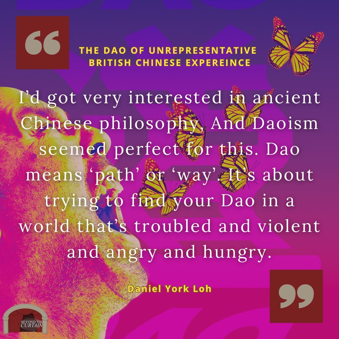 “Daoism is very much about finding your own way. It’s the polar opposite of definitive. So no one’s telling you how you should react to this play.” @DanielYorkLoh chats The Dao of Unrepresentative British Chinese Experience that will run at @sohotheatre. beyondthecurtain.co.uk/2024/05/daniel…