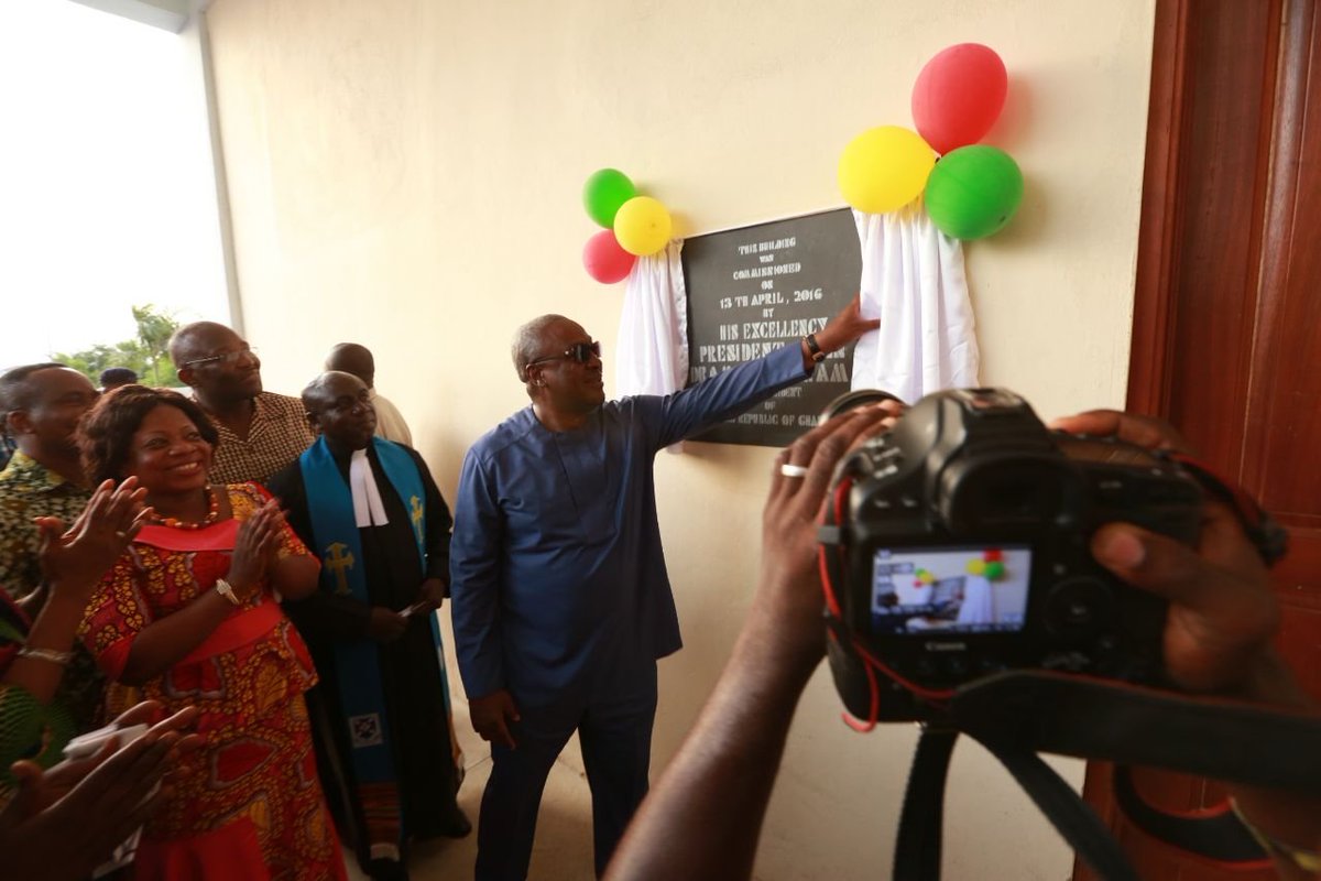 April 2016, H.E John Mahama Commissioned the new block for the Koforidua Polyclinics Faculty of Engineering