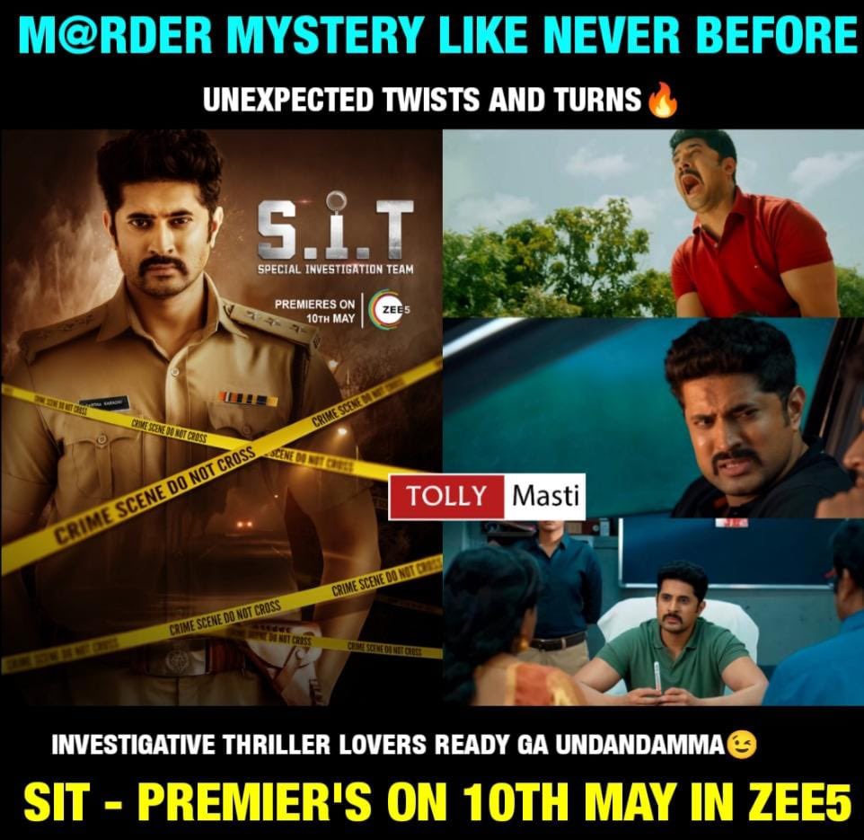 Inspired by true events! The Investigative Crime Thriller #SIT starring #ArvindKrishna , #RajathRaghav set to premiere exclusively on @ZEE5Telugu on May 10 ✨ Get ready for a thrilling ride with #SpecialInvestigstionTeam #SITonZEE5 #ZEE5 @bhaskar_dir_VBR @iamnatashadoshi…