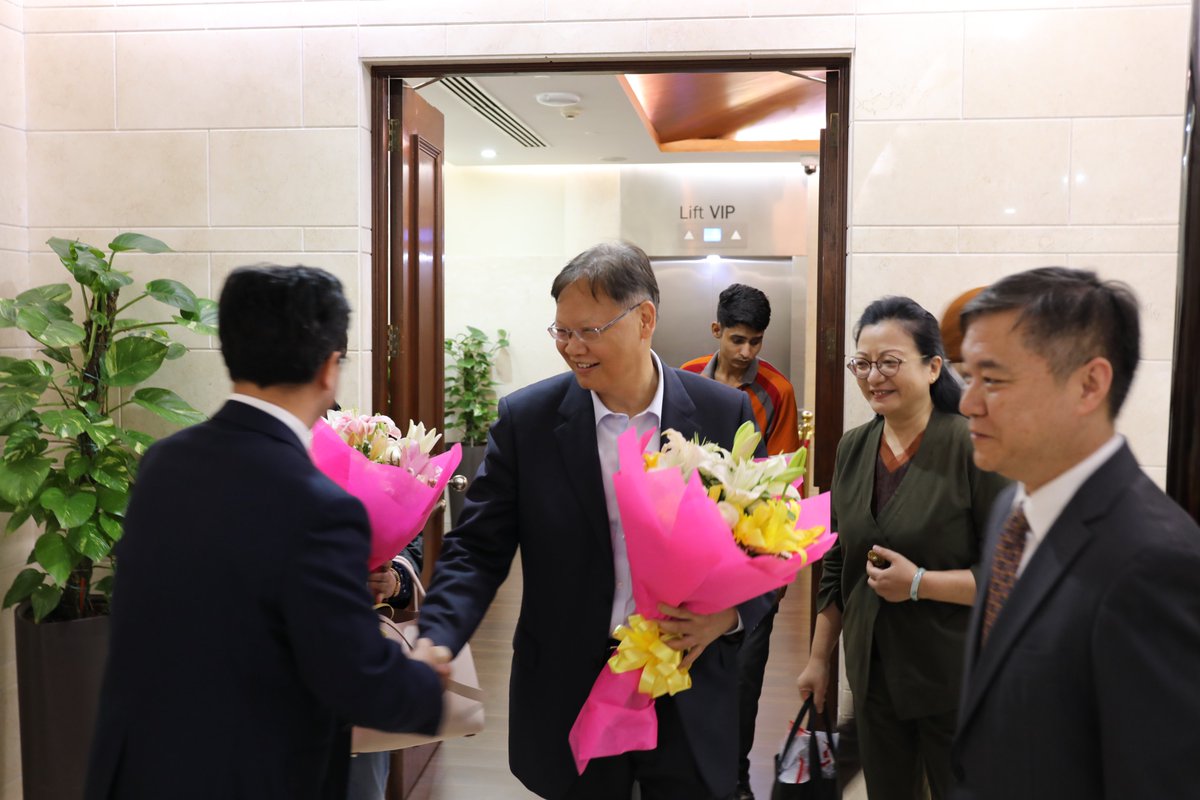 Breaking: Chinese Ambassador Xu Feihong arrives in India