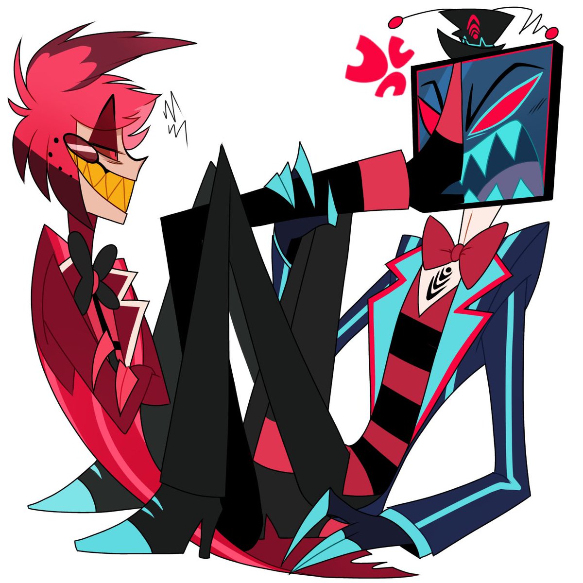 omotimoti820's tweet photo. 箱に閉じ込められちゃった
#HazbinHotelFanart  #voxal https://t.co/tFc83DhG6U