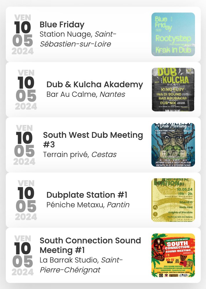 AGENDA CULTURE DUB - culturedub.com/agenda-dub/ #agenda #soiree #concert #soundsystem #sortir #music #culturedub