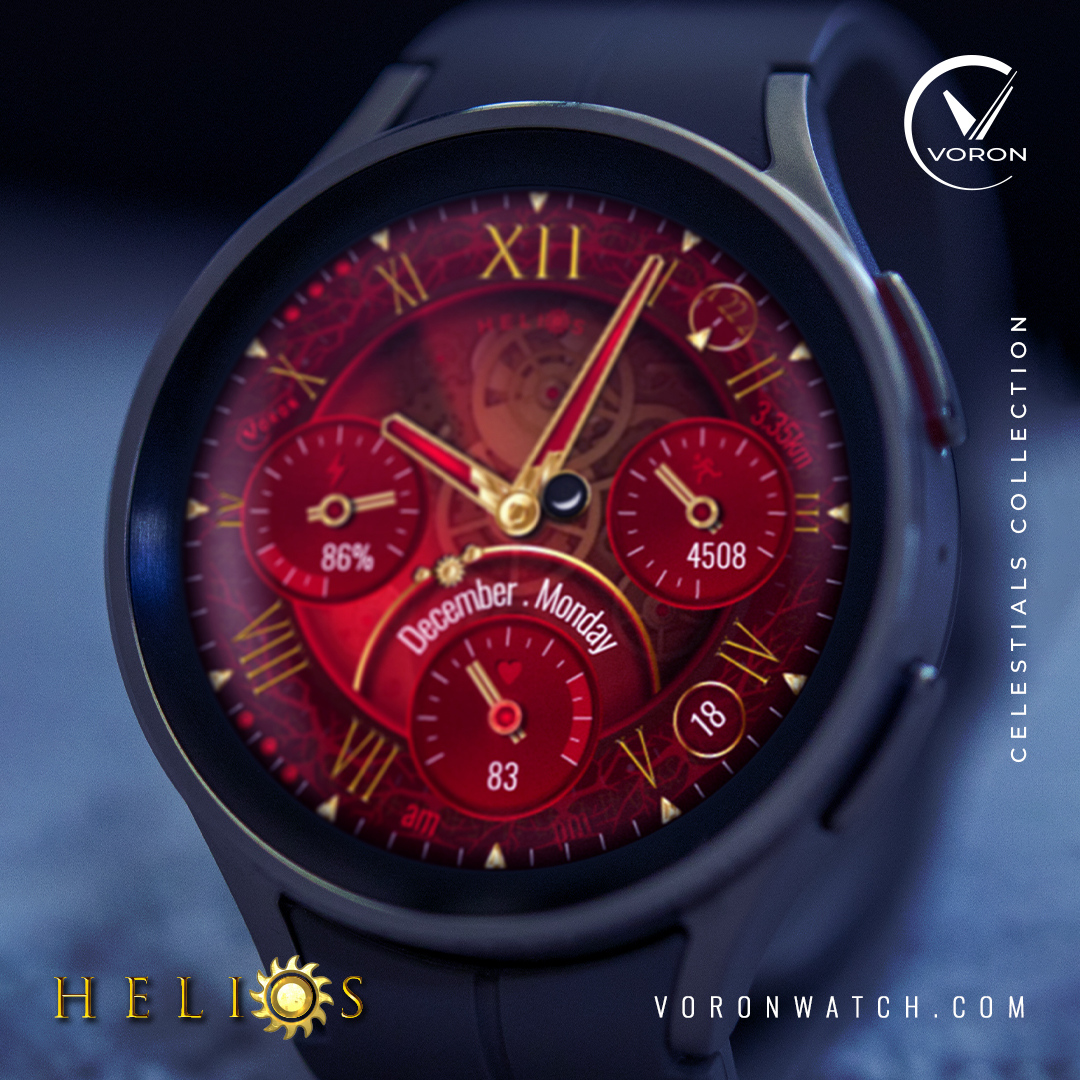 voronwatch's tweet photo. The "Helios" animated analog watch face is a mesmerizing blend of artistry and timekeeping precision. https://t.co/dVPsIP0Hib
#watchface #watchfaces #galaxywatch6classic #playstoreapp #GalaxyWatch6 #wearosface #Wearable #wearos #SmartWatch #voronwatchdesign https://t.co/tsNeLGGoaK