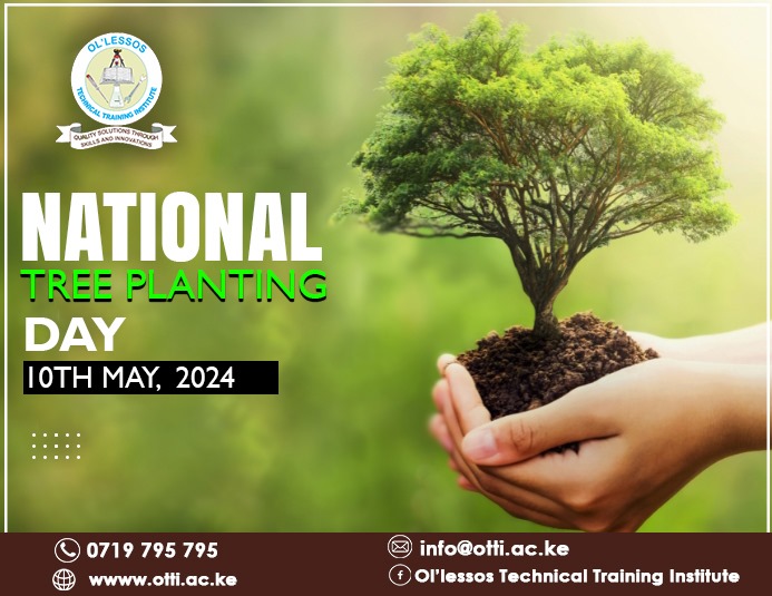 Doing our bit today gives hope for a greener future🍏 On this sombre holiday, we join other Kenyans in remembering flood victims and making a small contribution to the future of climate. #otti #ClimateAction #TVETColleges