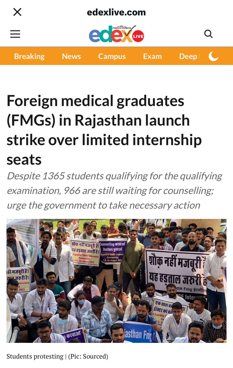 aimsa_fmsw's tweet photo. Again seat allotment issue from Rajasthan!
Online merit list for FMG’s Internship from Rajasthan Jan 2024 (FMGE) passout’s was released yesterday by RMC. 
@aimsa_fmsw received several messages represented by FMG’s from Rajasthan.Nearly 400 domicile
Pic Source:Previous FMGE batch https://t.co/7F4iwYY1VR