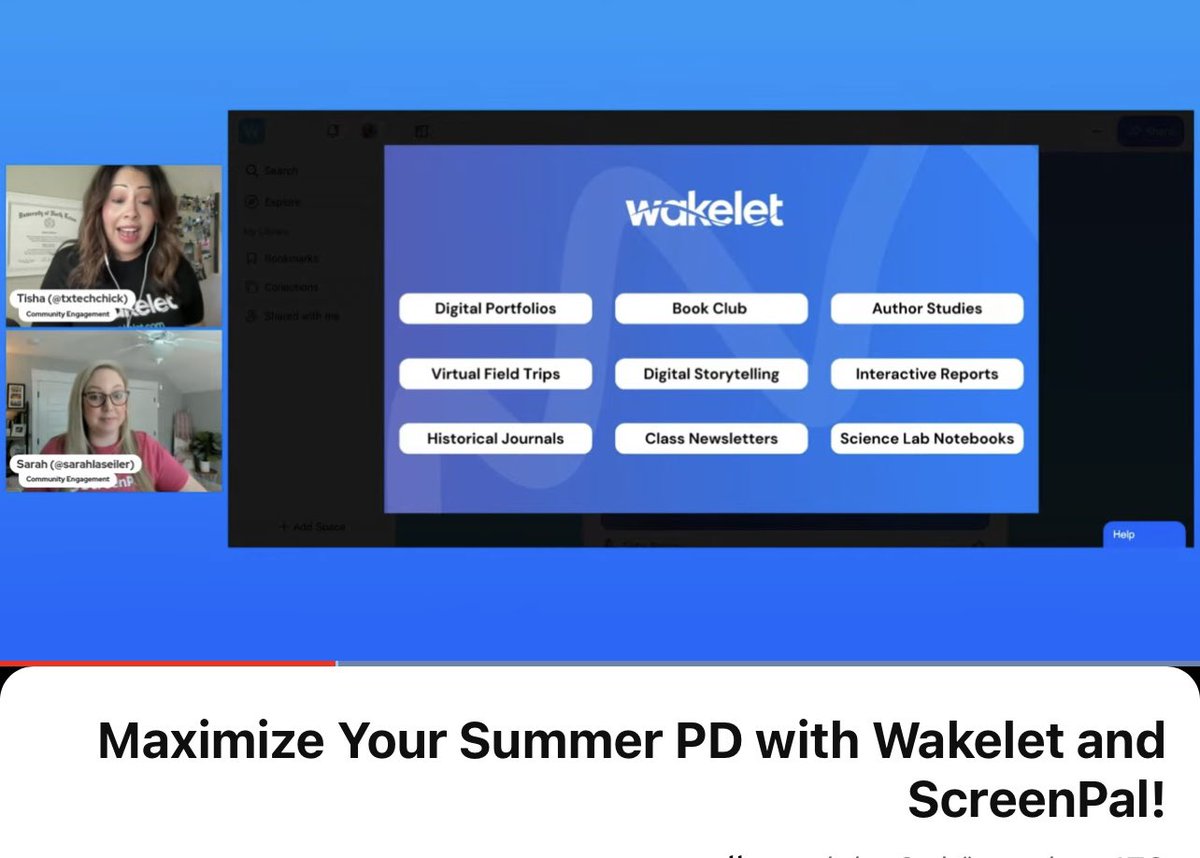 Thank you Wakelet💙💙💙💙

Maximize Your Summer PD with Wakelet and ScreenPal!

@wakelet 
@sarahlaseiler 
@screenpalapp 
#WakeletWave