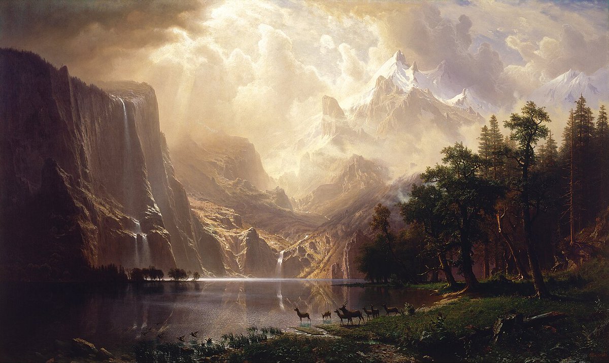 Among The Sierra Nevada California
#AlbertBierstadt - 1868