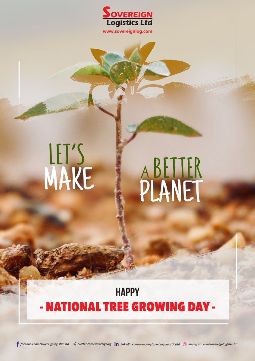 Happy national tree growing day.
#TreeGrowingDay #TreePlantingDay #PlantForThePlanet #GreenEarth