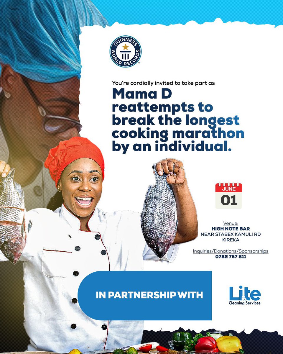 Welcome @LITECleaning01 aboard #MamaDsWorldRecord Reattempt.
They are to Ensure that Kitchen and the Premises are clean all throughout.

See you 🫵on the 1st of June