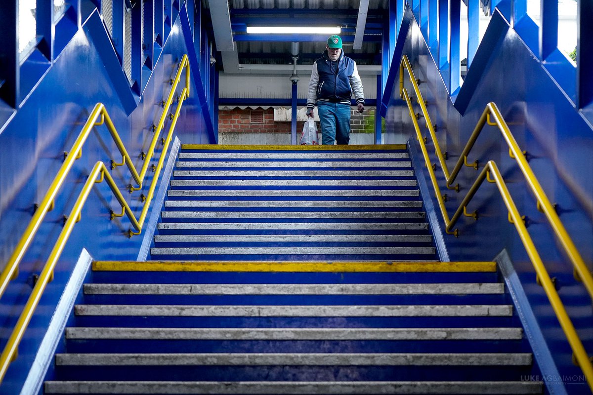 BLUE 'Here's the story about a little guy that lives in a blue world, And all day and all night and everything he sees is just blue' This photo taken Kenton London Underground station immediately puts the 'I'm Blue' song on repeat in my head!