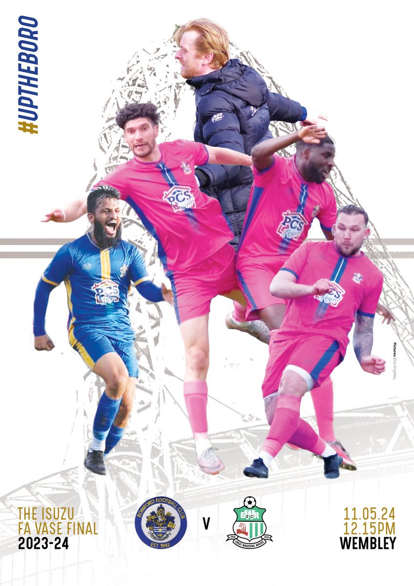 On the eve of @RomfordFC trip to @wembleystadium for the @IsuzuFAVase Final, we would like to take this opportunity to thank our #sponsors and #advertisers this season, without you we wouldn’t be able to achieve anything.

@PCSLEGAL @RomfordDogs @RomfordEats @GFP_Services…