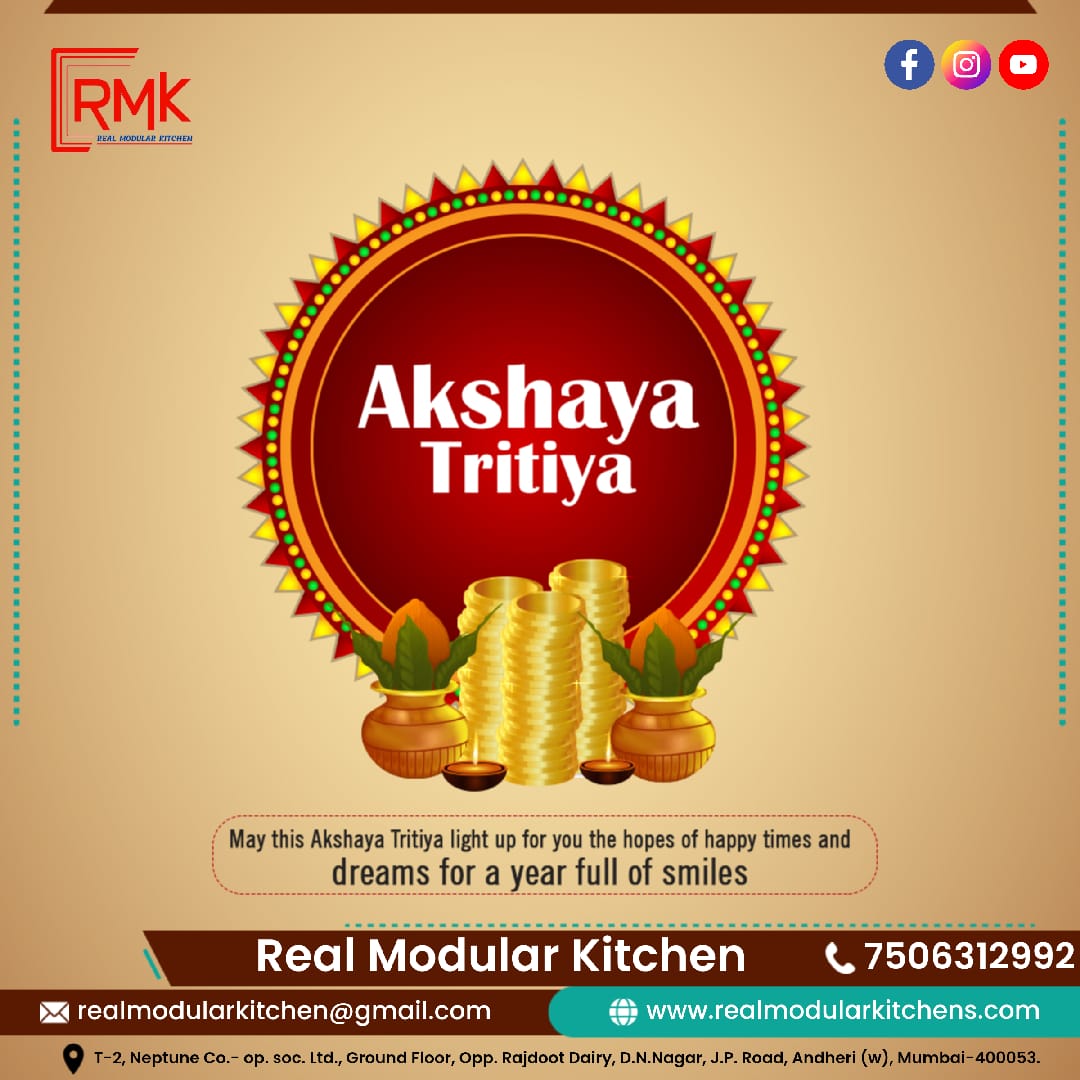 RealModular's tweet image. &quot;Elevate your home with timeless elegance this Akshaya Tritiya, courtesy of Real Modular Kitchen. #AkshayaTritiya #RealModularKitchen #ProsperityRedefined&quot;
T-2, Neptune C-op, Soc, Ltd, Ground Floor Opp. Rajpoot Dairy, D.N, Nagar, J.P. Road Andheri (W),Maharashtra
+91 75063 12992