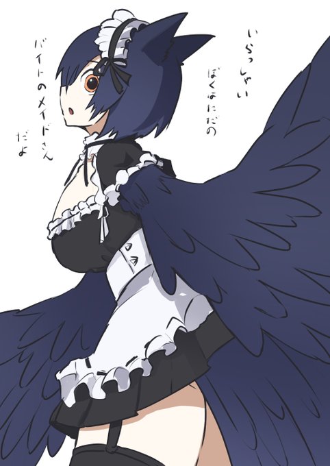 @kanpai_yoake メイドさんになってみたストラス🦉 