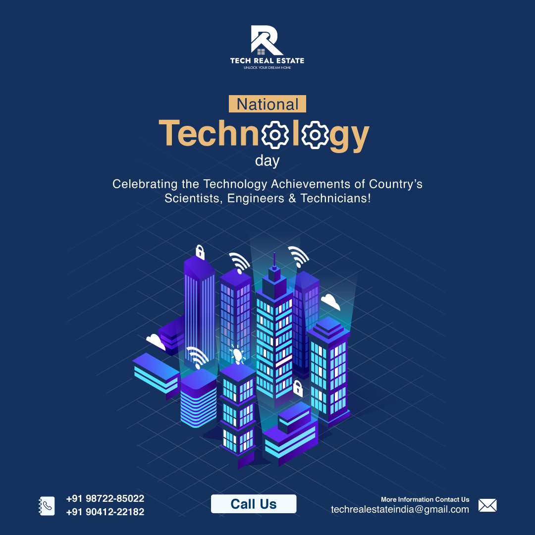 🎉 Happy National Technology Day! 🎉

Cheers to the amazing ways technology transforms real estate!
From attractive property views to innovative home solutions, it's shaping our future. 

#techrealestate #nationaltechnologyday #realestate #home #TrendingNow