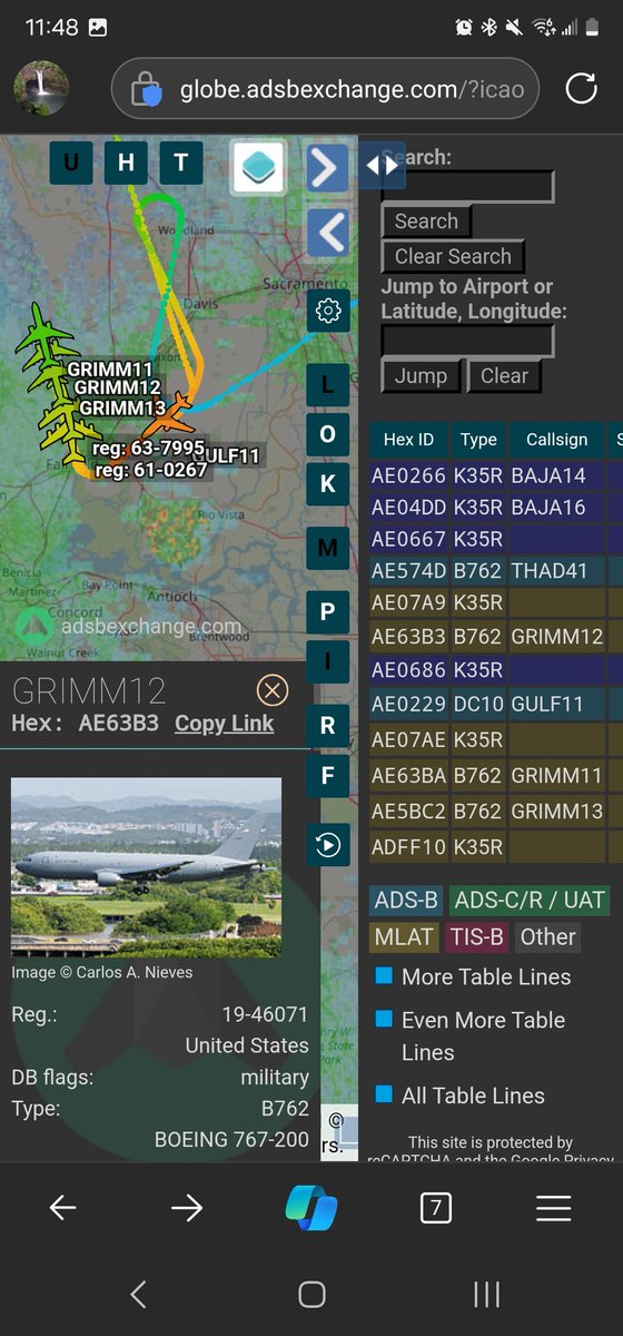 norb420's tweet image. #AE07AE as #GRIMM?
#AE63BA as #GRIMM11
#AE5BC2 as #GRIMM13
#ADFF10 as #GRIMM?
#AE63B3 as #GRIMM12
Travis tankers launching now.
And #AE0229 as #GULF11 on final into Travis