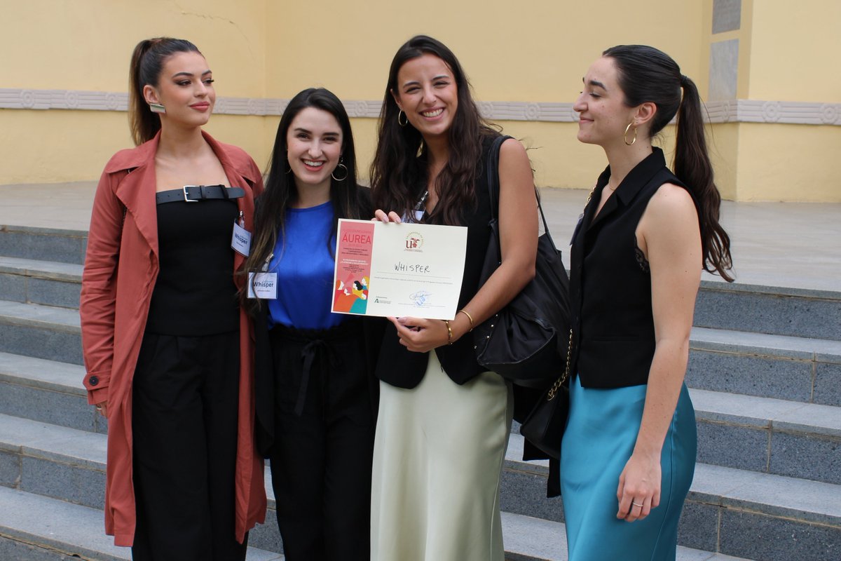 unisevilla's tweet photo. 👏👏👏 ¡Felicidades, equipo! Un proyecto con cortinas de aire gana el reto Áurea a iniciativas contra el ruido del ocio.  

🏆Las premiadas del IV Programa Áurea #USemprende de Emprendimiento recibirán una beca para asistir a la @EIAinnovate  [+] https://t.co/PmILg96bCn