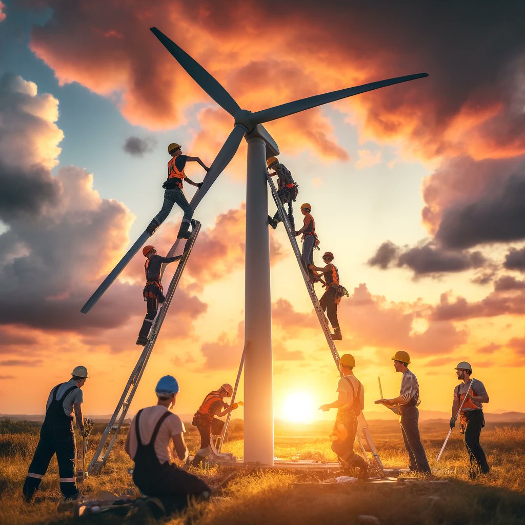 Building a greener tomorrow, one turbine at a time! 🌍💨
#WindEnergy #RenewableEnergy #Sustainability #CleanEnergy