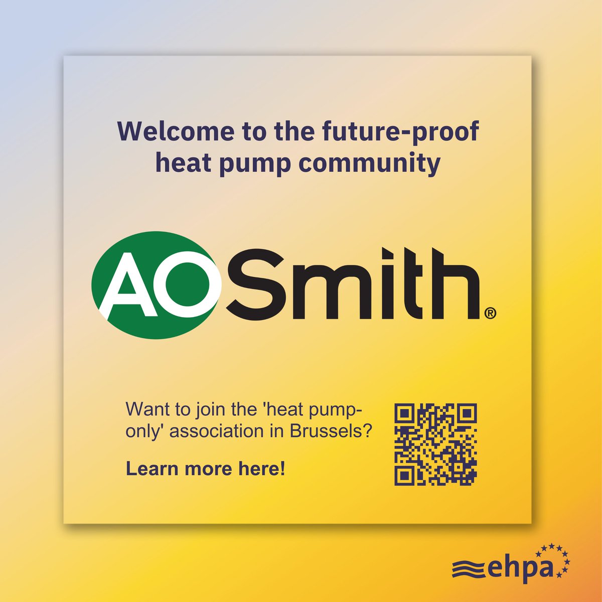 Welcome to AO Smith Water Products! They are a European manufacturer and supplier of water heaters. They produce Monoblock Air source heat pumps, water-water heat pumps and heat pump water heaters. Meet our members 👉 bit.ly/3uiNnse #heatpumps