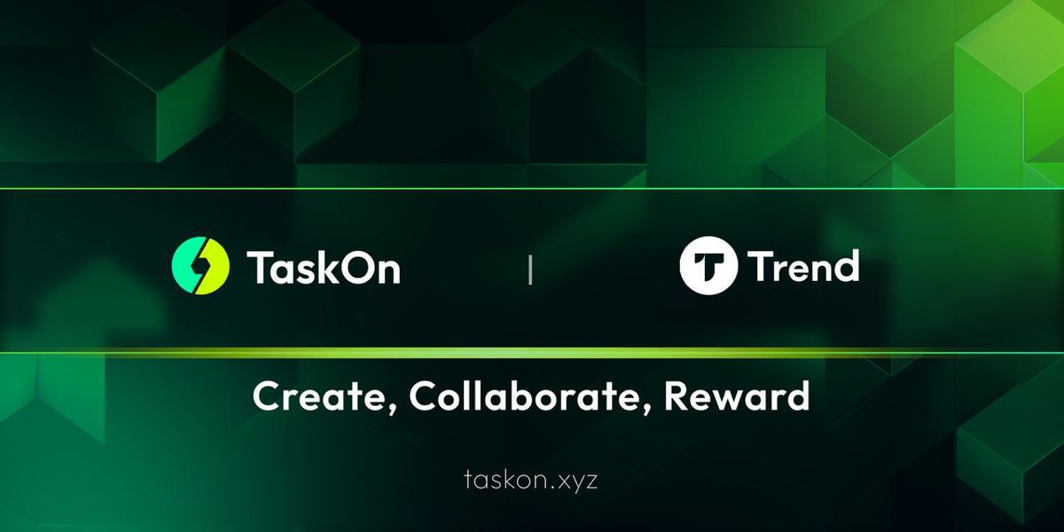 🥳 We are thrilled to announce our partnership with @Trend_Wallet, the first DApp aggregator wallet! Explore more and get ready for the upcoming airdrop on Trend Community! 👇 taskon.xyz/cmuser/TrendWa… 🚀 To celebrate, we're offering you a chance to share $1,000⬇️