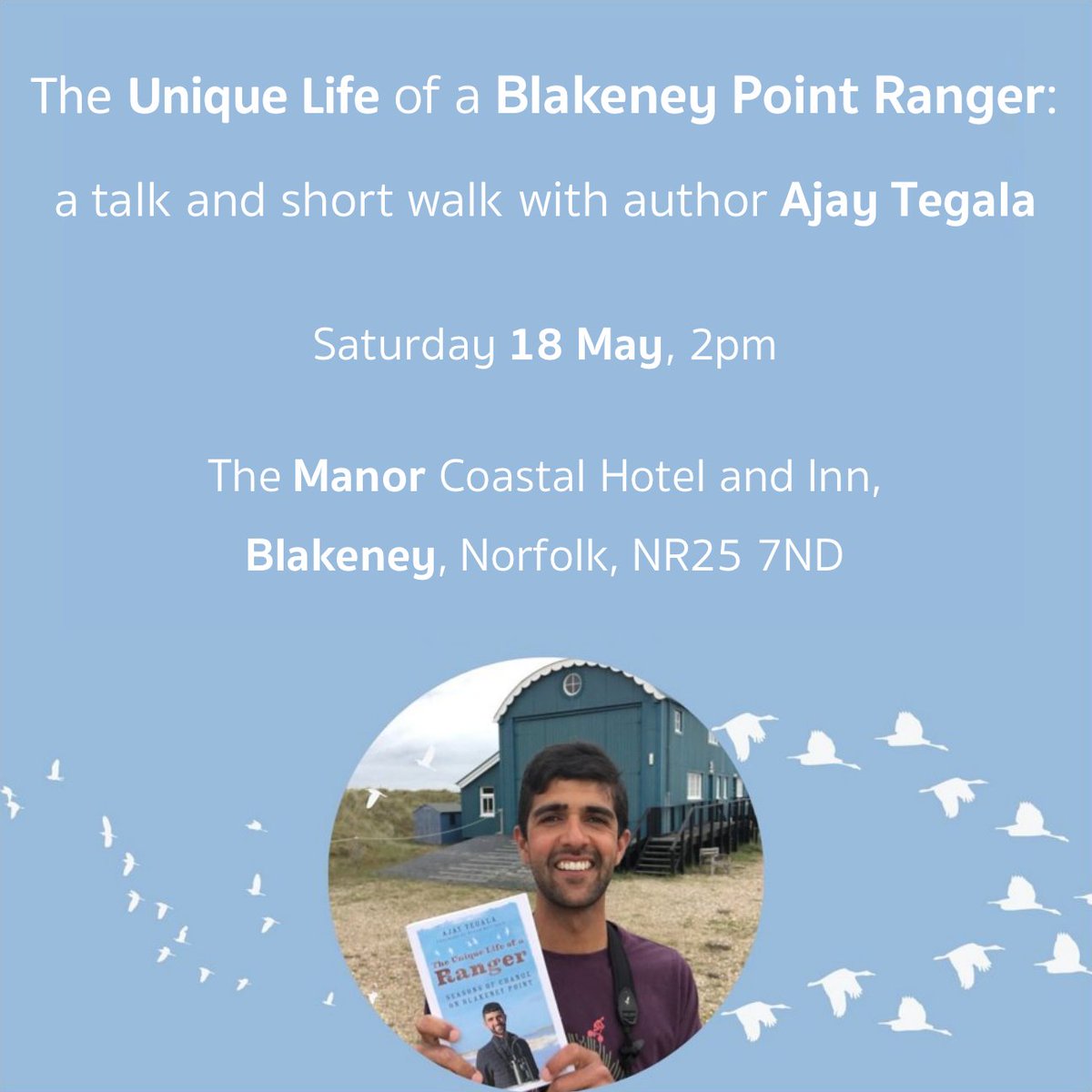 After a couple of weeks launching Wetland Diaries, I'm heading back to Blakeney to chat around my first book, all about #wildlife and ranger life on #BlakeneyPoint, #Norfolk 📘 Join me for a free talk and optional short walk, no booking necessary