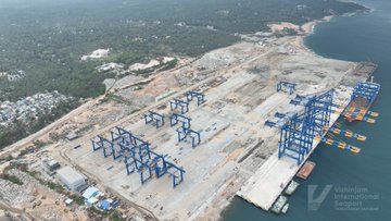 🚨 Construction of Vizhinjam International Seaport in kerala.