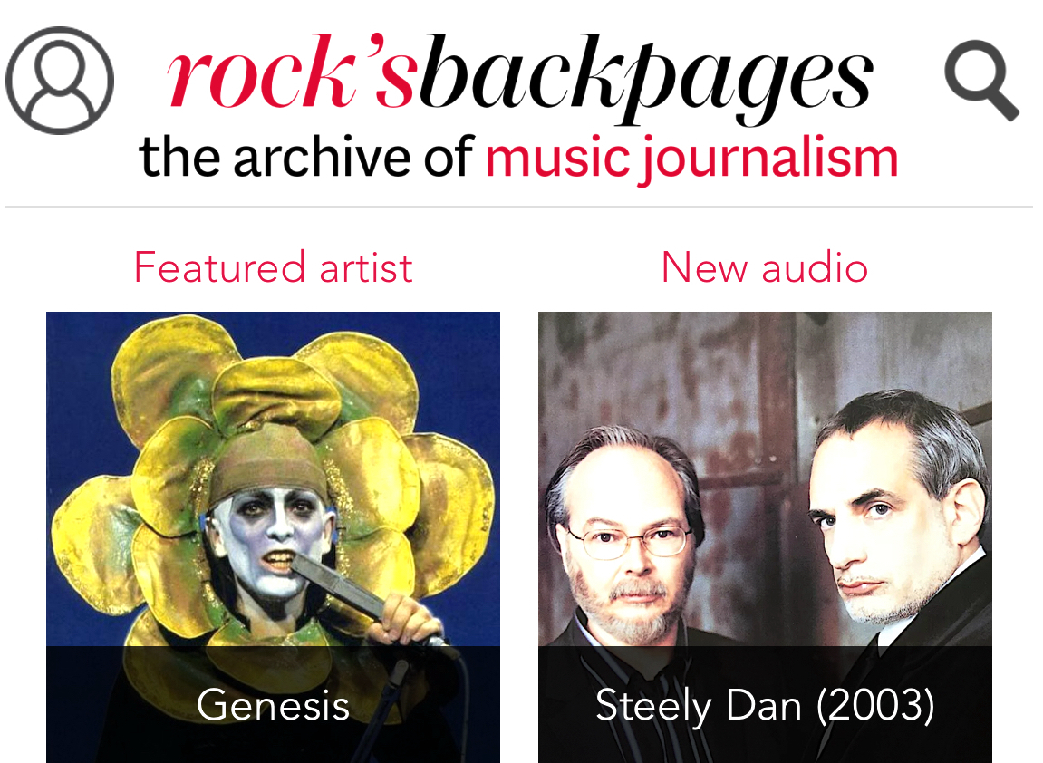 RBP subscribers can listen to a 2003 audio interview with Steely Dan's Walter Becker & @DonaldFagen. Plus – in anticipation of our next podcast episode, with @TheFastShow1's Simon 'Brian Pern' Day – there are free archive interviews with @genesis_band. #SteelyDan #Genesisband