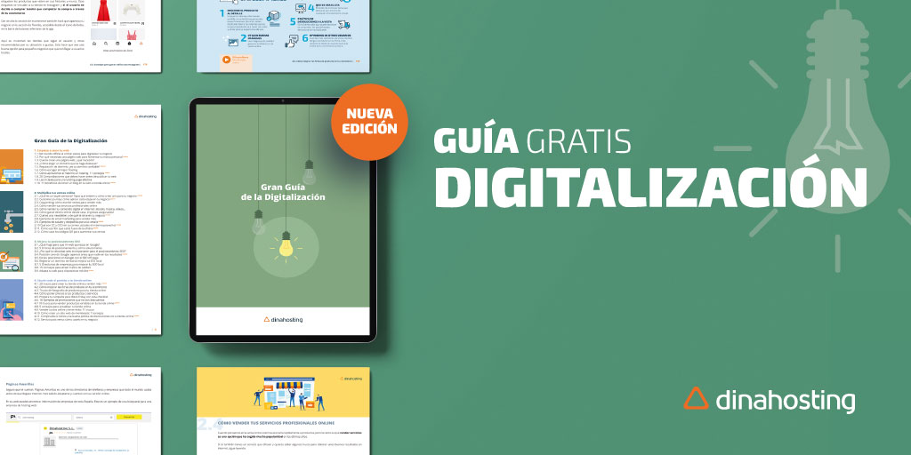 ¿Quieres lanzar tu proyecto #web o potenciar el que ya tienes? 📙 Accede a más de 40 consejos prácticos para optimizar tu #web y aumentar las ventas con nuestra Guía de #Digitalización 🚀 ¡Descárgatela gratis! 👇 dinahosting.com/blog/guia-de-d…