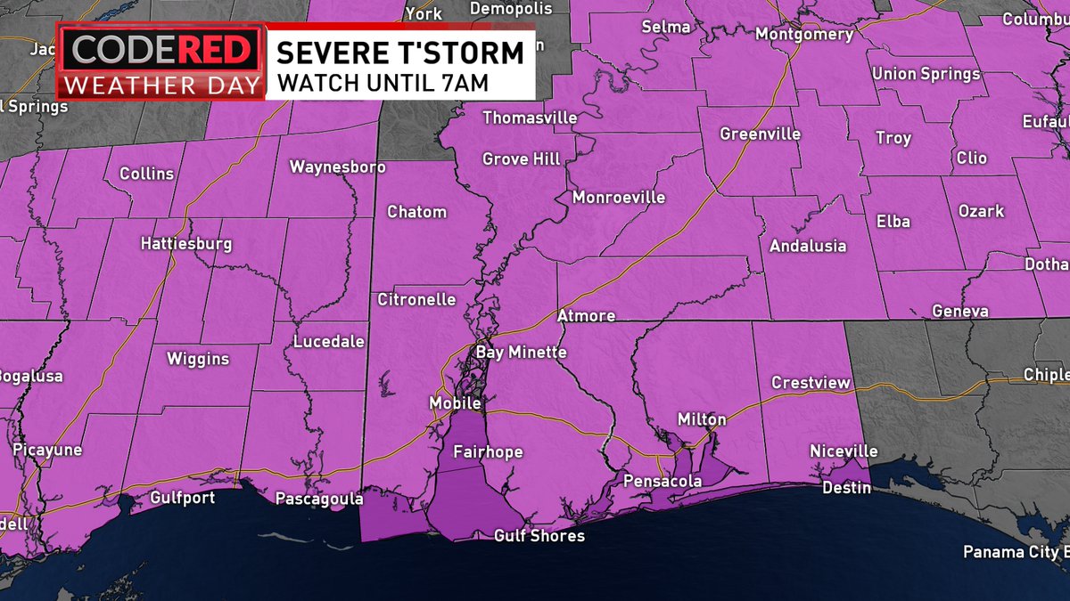 A #Severe Thunderstorm Watch is in effect for the entire NBC 15 viewing area. @mynbc15 mynbc15.com/weather