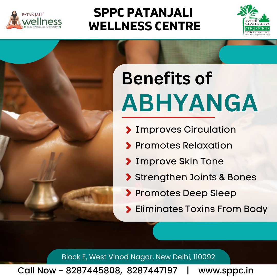 Revitalize Your Body and Soul with Abhyanga Benefits.

Contact Us Now: 8287445808
Visit us at sppc.in

#SPPC #patanjali #ayurveda #hospital #Naturopathy #Ayurveda #WellnessJourney #SelfCareSunday #HolisticHealth #NaturalRemedies #MindBodySoul #HealthyLiving