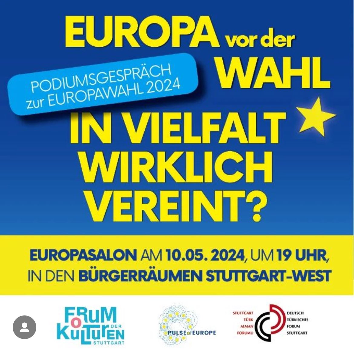 Annette Ruess 🇪🇺 (@annetteruess) on Twitter photo Herzliche Einladung zum #Europasalon von <a href="/PulseofEurope/">@PulseofEurope</a> Stuttgart mit Kandidaten für die #Europawahl heute Abend um 19 Uhr im Bürgerzentrum West! Weitere Infos unter pulseofeurope.eu/netzwerk/stutt… Herzliche Einladung zum #Europasalon von <a href="/PulseofEurope/">@PulseofEurope</a> Stuttgart mit Kandidaten für die #Europawahl heute Abend um 19 Uhr im Bürgerzentrum West! Weitere Infos unter pulseofeurope.eu/netzwerk/stutt…