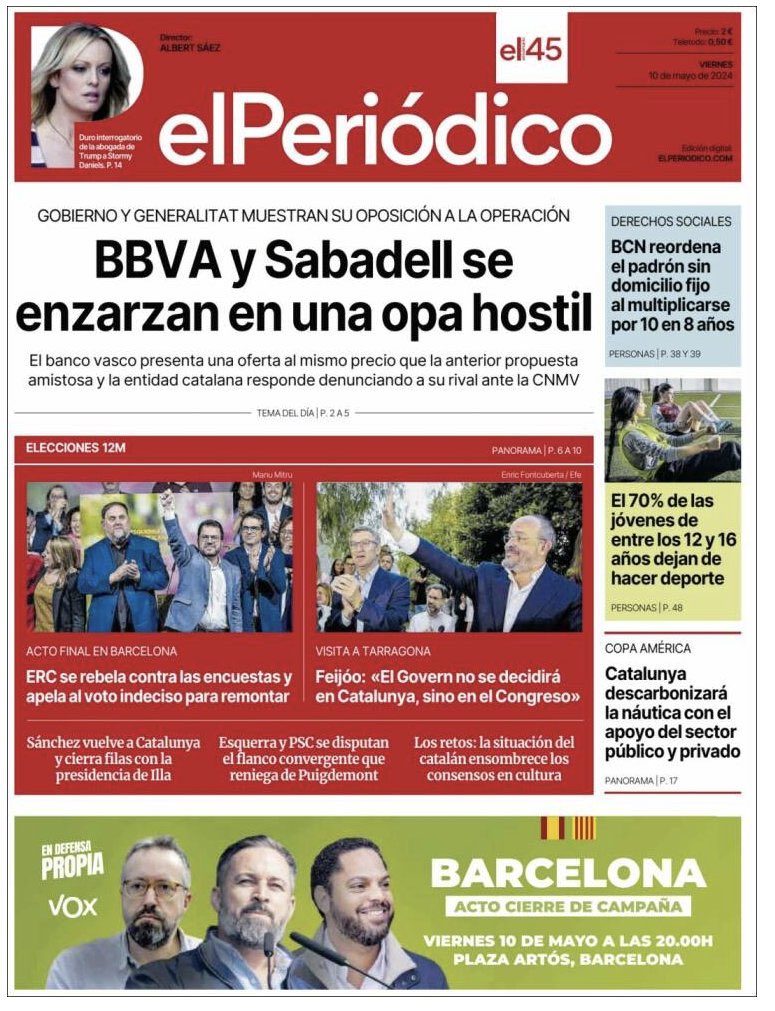 El Periódico de la vergonya.