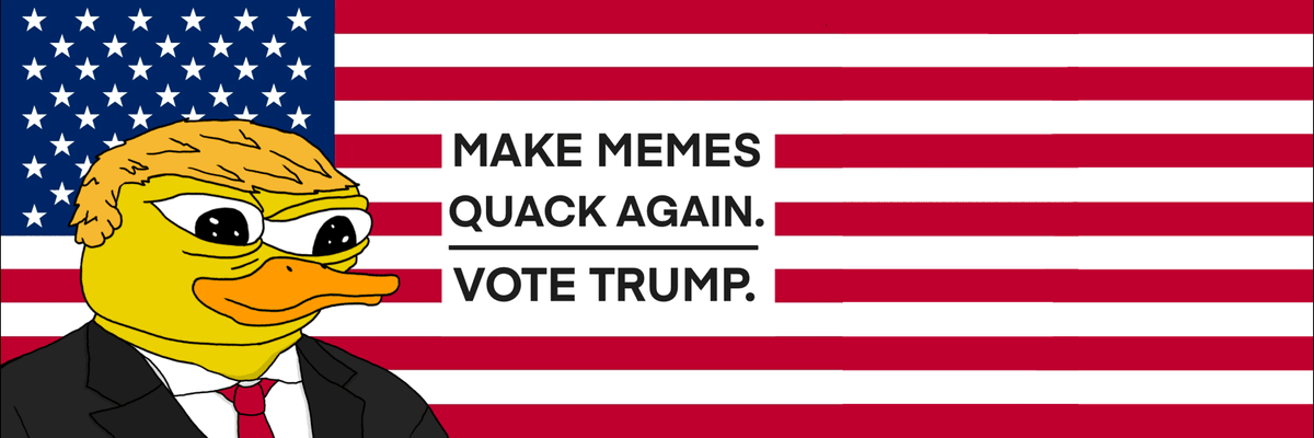 It's time to make America Quack again! We're just getting quacking started! $QUACK is here for the quacktastic long run and we have quackeriffic things on the way. 

Join us you quackers: dexscreener.com/solana/bmzzawc…