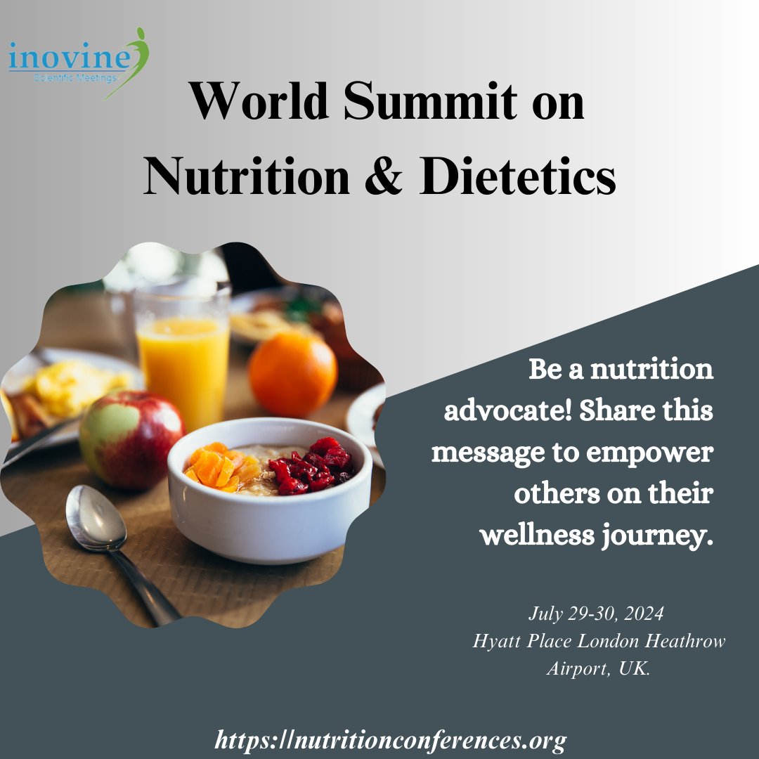 Join Us Today! nutritionconferences.org

#nutritionanddietetics #nutritionist #wsnd2024 #conference2024 #dietitian #researchers #JoinNow #CallForAbstracts