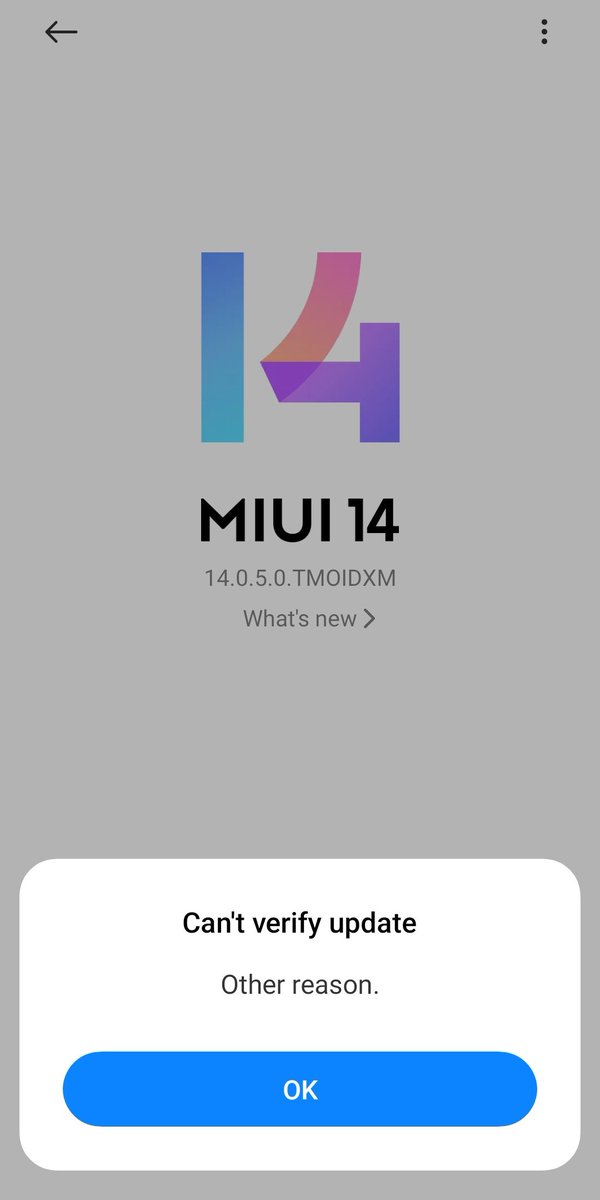 Bharat_2023's tweet image. Redmi Note 12 Pro+ 5g update error! Trying to update to HyperOS 1.0.3.0 but keep getting "Update verification error." Any help?
@Xiaomi @XiaomiIndia
@XiaomiIndonesia
@XiaomiSupport
#RedmiNote12Proplus #hyperOs #MiuiUpdate #MIUI #Redmi