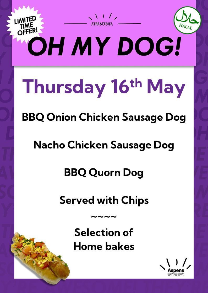 ✨ FREE MEAL FOR ALL STUDENTS ✨ Come down to the canteen at lunchtime on Thursday 16th May and grab your free hot dog 🌭