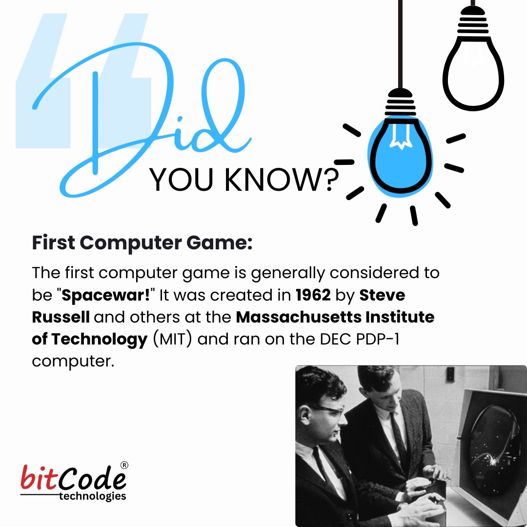 BitcodeTech's tweet image. Did you know? 🖥️💥

#techfact #historyoftechnology #didyouknow #bitcode
