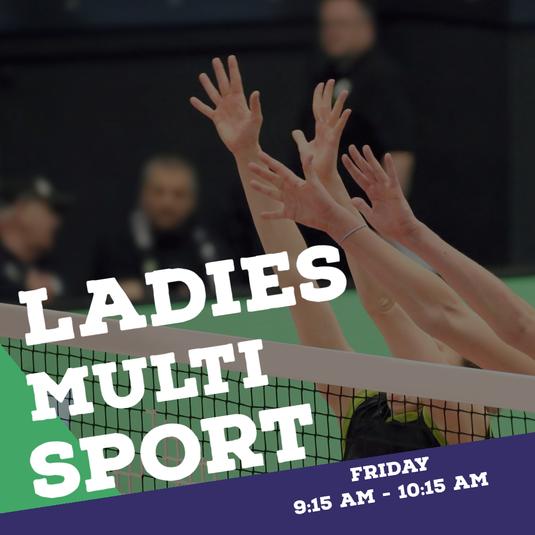 Ladies Multi Sports £1 per session 9:15 am - 10:15 am Friday Parkside Sports Centre