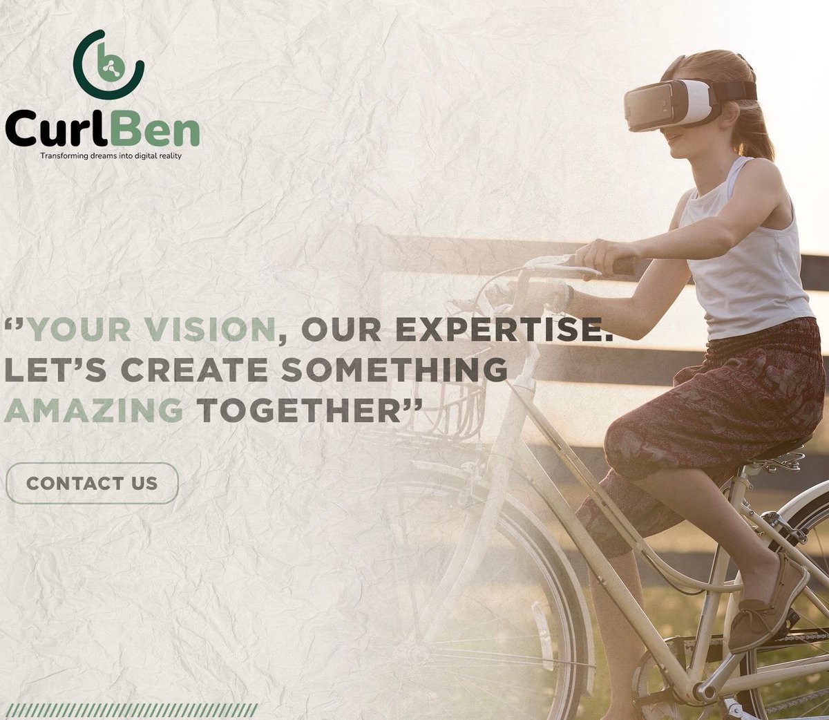 Unleash Your Vision, Ignite Our Expertise. Let's Craft Brilliance Together with Curlben Solutions. #CurlBen #DigitalCreativity #CollaborativePower #InnovationUnleashed #DigitalTransformation #TechSolutions #AppDevelopment #WebDesign #EcommerceSolutions #UIUXDesign #WebHosting