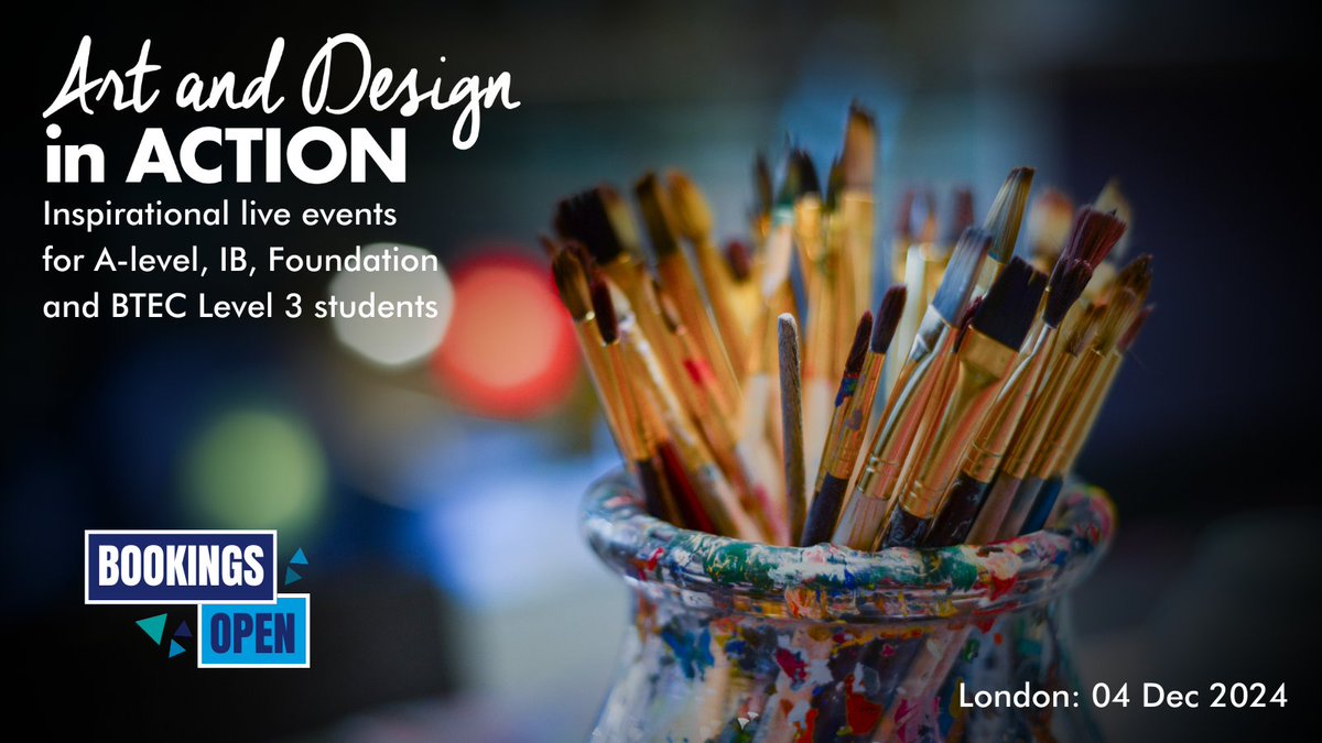 Art and Design in Action returns this autumn with a thrilling day to include a stellar line-up of innovative artists from a range of artistic disciplines - don’t miss this popular programme featuring the cream of Britain’s top artistic talent! educationinaction.org.uk/study-days/sub…