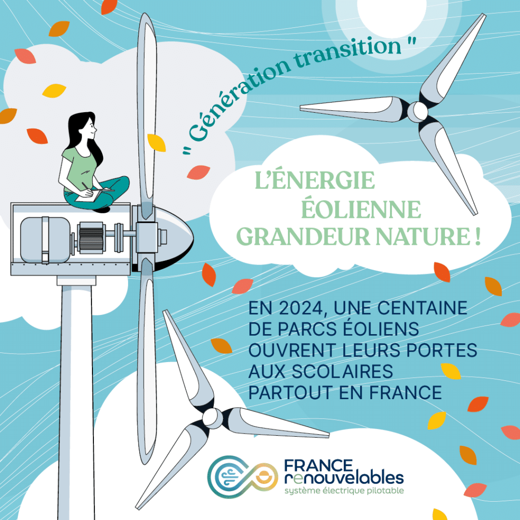 [#GénérationTransition] Du 21 mai au 25 juin 2024, près de 10 000 lycéens pourront découvrir les coulisses de l’énergie #éolienne ! Et peut-être trouver leur vocation. Cet évènement pédagogique unique vise à sensibiliser les jeunes générations aux enjeux de la…