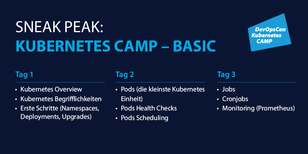 Alles Basic! In drei Tagen lernt ihr Kubernetes-Befehle und -Tools, um Container und Cluster zu managen, zu skalieren und Anwendungen zu optimieren. Praxisnah startet ihr mit dem Aufbau von Kubernetes und dem Rollout von Containern 🚀💻

→ ow.ly/RmMV50RzpTu