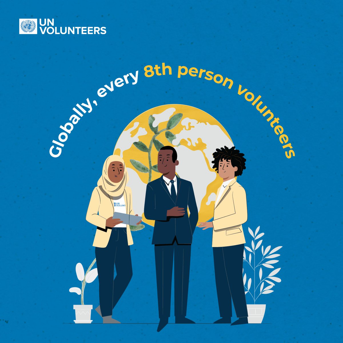 Across the globe 🌍, there are more than one billion volunteers! From tackling climate change to promoting peace, it's crucial to recognize that volunteerism is a collaborative effort across all generations!