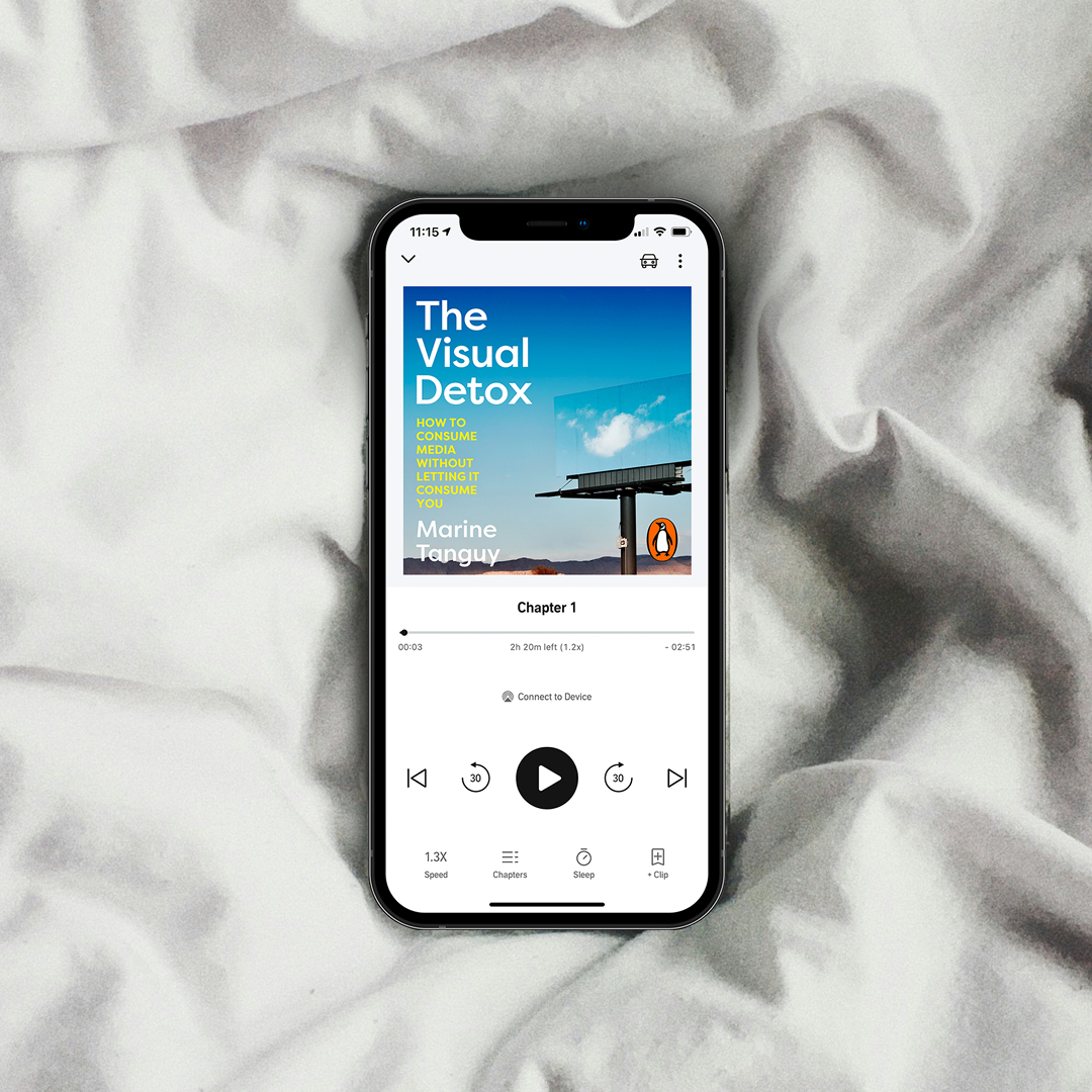 🎧 The Visual Detox by @MarineTanguyArt is now available as an audiobook 🎧 Now you can hear how to consume media without letting it consume you - while on the move for #MentalHealthAwarenessWeek (Theme: Movement). amzn.to/3y3v1wM