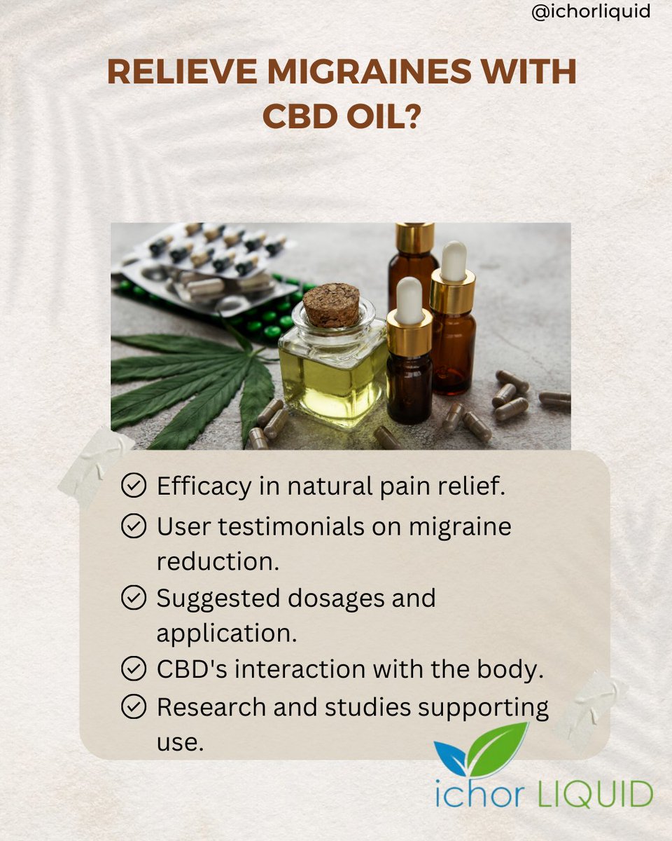 Find natural migraine relief with CBD oil. Learn how it works: i.mtr.cool/lcnyuwkwhy #CBDForMigraines #IOMVaping