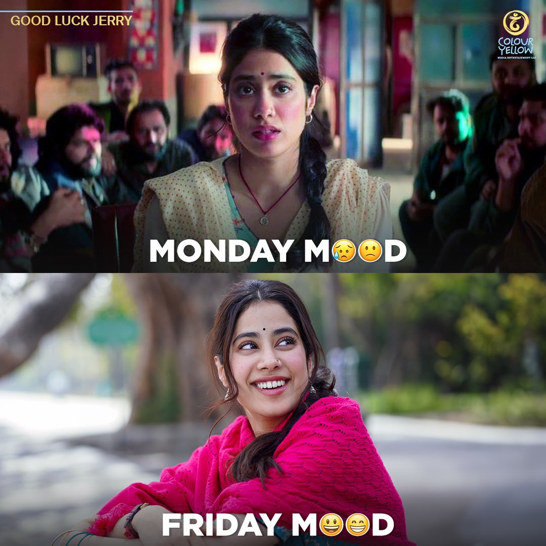 From Monday survival mode to Friday chill mode 🫠😉 #CYPPL #AanandLRai #HaseenDillruba #TanuWedsManu #Raanjhanaa #GoodLuckJerry #MondayMood #FridayMood #Weekend #Bollywood #HindiMovies