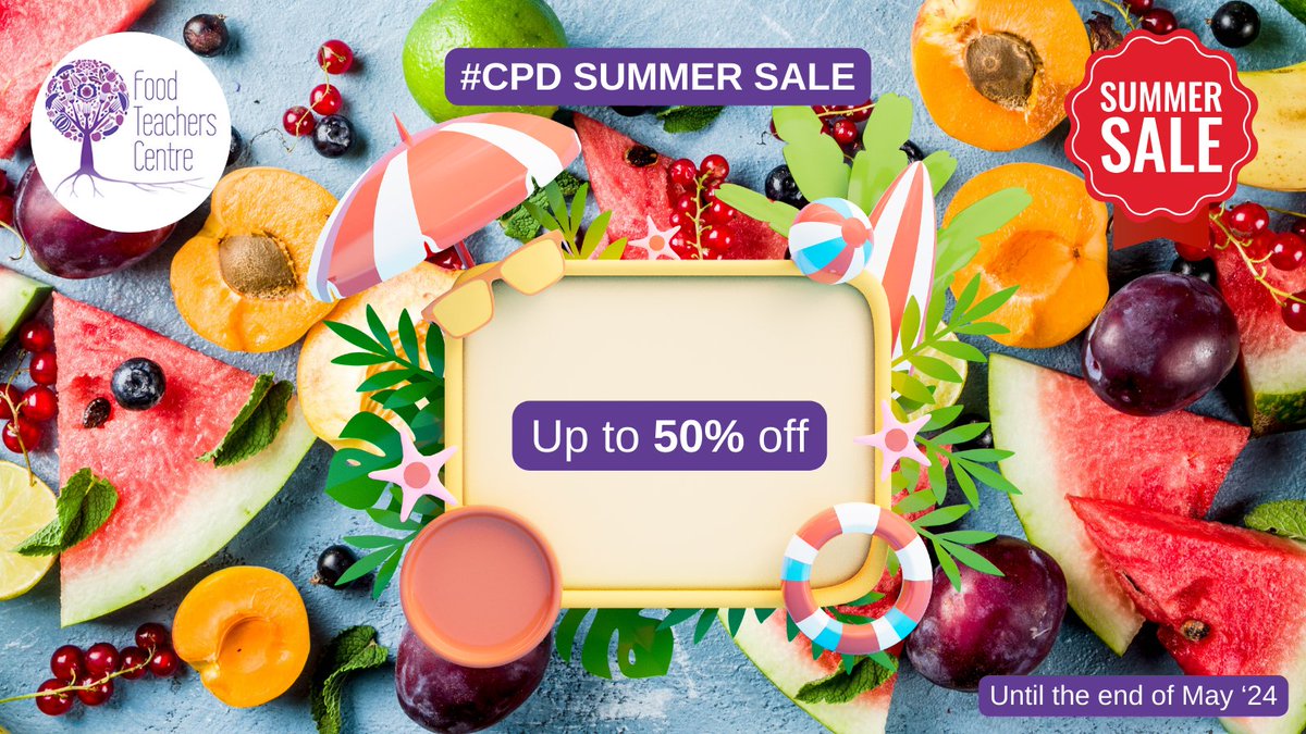 It’s our SUMMER SALE! 😎 Up to 50% OFF #CPD - great range of online & in-person courses. Develop your teaching skills. Book now & use later! Sale ends 31 May 2024. Courses ⤵️ dropbox.com/scl/fi/8ukonqh…